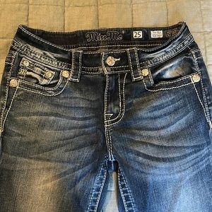 MissMe mid-rise slim boot cut jeans. Size 25. Great condition.